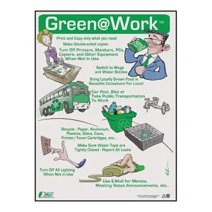 ZING 5002 Environmental Awareness Poster 22 x 16in | AD7NMU 4FNF5