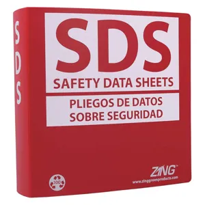 ZING 6034 GHS SDS Binder 2-1/2 Inch Bilingual | AH6LAX 36D426