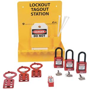 ZING 6063 Lockout Station Filled Electrical 3 Locks | AH6LAN 36D368