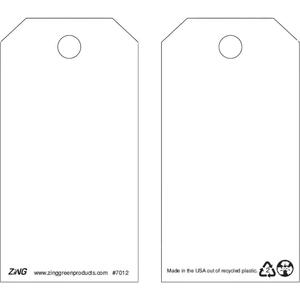ZING 7012 Safety Inspection Tag 5-3/4 x 3 Inch White - Pack Of 10 | AF6DNB 9XV10