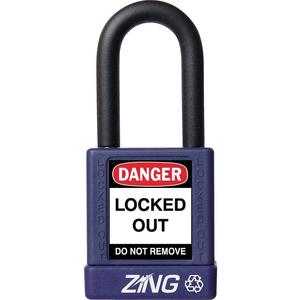 ZING 7040 Lockout-Vorhängeschloss mit unterschiedlichem Schlüssel, violett, 1/4 Zoll Durchmesser | AE8FMJ 6CXG7