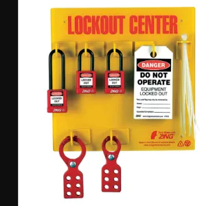 ZING 7113 Lockout Station Filled 3 Padlocks | AA4BTK 12E749