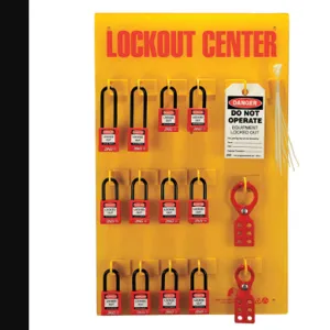 ZING 7115 Lockout Station Filled 12 Padlocks | AA4BTM 12E751