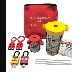 ZING 7121 Portable Lockout Kit Filled Electrical Red | AA4BTX 12E760