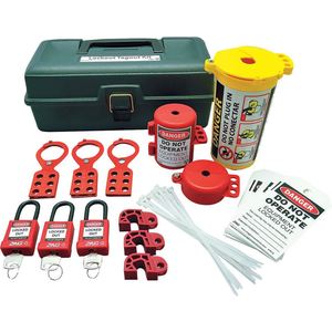 ZING 7129 Portable Lockout Kit Electrical Tool Box | AA4BTY 12E761