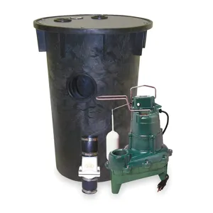 ZOELLER 910-0033 Simplex Sewage Package System 115v | AC2TAW 2MNE1