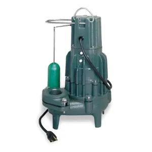 ZOELLER M292 Submersible Sewage Pump 0.5hp 115v 42 Feet | AC2YNY 2P555