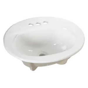 ZURN Z5114 Lavatory Sink Without Faucet 20 Inch Length Oval | AH8KJP 38VC48