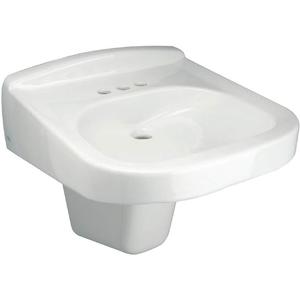 ZURN Z5324-PED Lavatory Sink Without Faucet 20 Inch Length 23 Inch Width | AH8KJX 38VC55