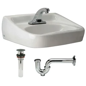 ZURN Z5354.660.1.07.00.0 Bathroom Sink Kit Wall White 19-1/2 Inch Length | AA2GTB 10J137