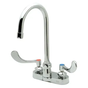 ZURN Z812B4-XL-FC Gooseneck Lead Free Double Handle Faucet | AF9EJQ 29VM01