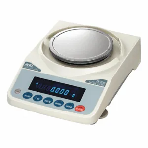 A&D WEIGHING FX-120I Compact Bench Scale, 122 G Capacity, 0.001 G Scale Graduations, 5 Inch Weighing Surface Dp | CN8CWK 8UUX3