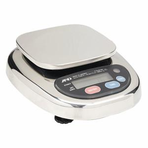 A&D WEIGHING HL-300WP Compact Bench Scale, 300 G Capacity, 0.1 G Scale Graduations, 5 Inch Weighing Surface Dp | CN8CXB 3WRE8
