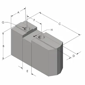 ABBOTT WORKHOLDING PRODUCTS 15A04S1 Lathe Jaw | CN7XUC 48UC01