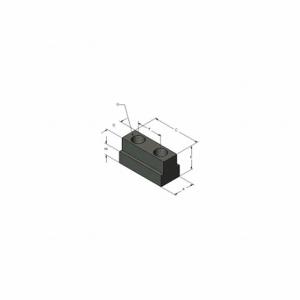 ABBOTT WORKHOLDING PRODUCTS 15A04JN Drehfutter-Backenmutter, Stahl | CN7YAQ 48UC35