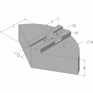 ABBOTT WORKHOLDING PRODUCTS 12P Lathe Jaw, Aluminum | CN7XAN 53RE67