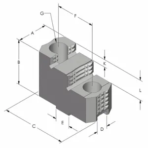 ABBOTT WORKHOLDING PRODUCTS TG15HDHJDS Lathe Jaw | CN7XNY 48UA29