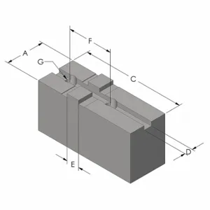 ABBOTT WORKHOLDING PRODUCTS TG12MDA2SQ Lathe Jaw | CN7XGJ 48TX97