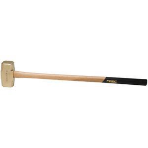 ABC HAMMERS ABC12BW Sledge Hammer, Brass, 12 lbs, 32 Inch Wood Handle | AJ8BZR