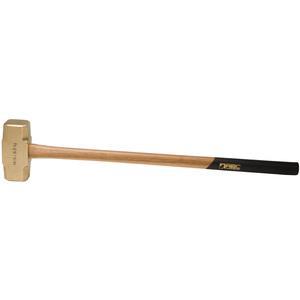 ABC HAMMERS ABC14BW Sledge Hammer, Brass, 14 lbs, 32 Inch Wood Handle | AJ8BZU