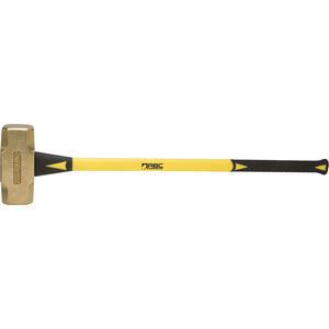 ABC HAMMERS ABC20BF Sledge Hammer, Brass, 20 lbs, 33 Inch Fiberglass Handle | AJ8BZX