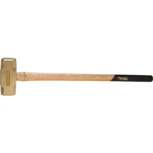 ABC HAMMERS ABC20BW Sledge Hammer, Brass, 20 lbs, 32 Inch Wood Handle | AJ8BZW