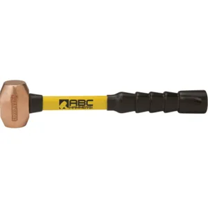 ABC HAMMERS ABC2BZFB Striking Hammmer, Bronze/Copper, 2 lbs, 12 Inch Fiberglass Handle | AJ8CBE