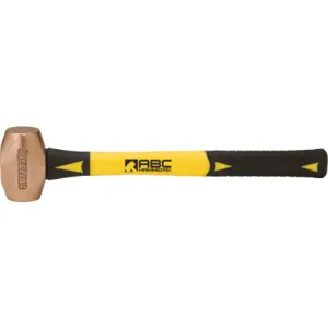 ABC HAMMERS ABC4BZF Striking Hammer, Bronze/Copper, 4 lbs, 14 Inch Fiberglass Handle | AJ8CAN