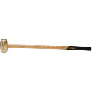 ABC HAMMERS ABC8BW Sledge Hammer, Brass, 8 lbs, 32 Inch Wood Handle | AJ8BZM