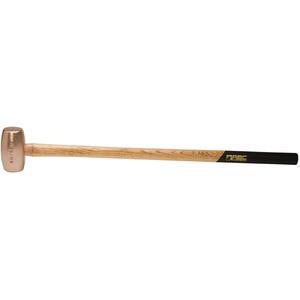 ABC HAMMERS ABC8BZW Sledge Hammer, Bronze/Copper, 8 lbs, 32 Inch Wood Handle | AJ8CAQ