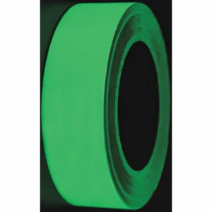 ABILITY ONE 4240-00-NIB-0245 Floor Marking Tape, Glow-in-the-Dark, Solid, Green, 1 1/4 Inch x 50 ft, 19 mil Tape Thick | CN7YRL 493R10