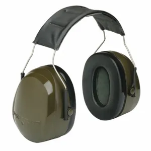 ABILITY ONE 4240-01-469-8738 Ear Muffs, Over-The-Head Earmuff, Passive, 27 Db Nrr, Polyester/Polyethylene, Green | CN7YQQ 56LF45