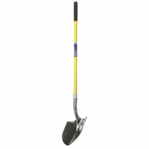 ABILITY ONE 5120-00-965-9550 Round Point Shovel, 48 Inch Handle Length, 9 Inch Blade Width, 11 1/2 Inch Blade Length | CN7ZAD 52CD06