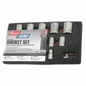 ABILITY ONE 5120-01-429-3546 Socket Set, 1/2 Inch Drive Size, 13 Pieces, 3/8 Inch To 1 1/8 Inch Socket Size Range | CN7ZAL 40KJ16