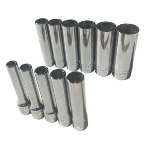 ABILITY ONE 5120-01-659-3463 Socket Set, 1/4 Inch Drive Size, 11 Pieces, 5 mm To 14 mm Socket Size Range | CN7ZAQ 466N75