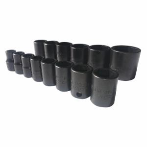 ABILITY ONE 5130-01-650-3988 Impact Socket Set, 3/8 Inch Drive Size, 14 Pieces, 8 to 24 mm Socket Size Range | CN7YUE 466N76