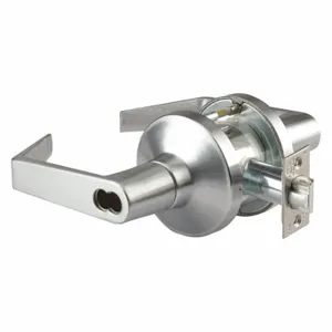 ABILITY ONE 5340-00-NIB-0135 Lever Lockset, Grade 1, Gt135 Philadelphia, Satin Chrome, Not Keyed, Lever | CN7YNR 49Z670