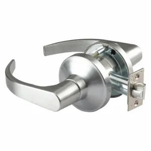 ABILITY ONE 5340-00-NIB-0240 Lever Lockset, Grade 1, Gt124 Boston, Satin Chrome, Not Keyed | CN7YNK 49Z664