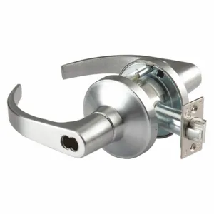 ABILITY ONE 5340-00-NIB-0245 Lever Lockset, Grade 1, Gt141 Boston, Satin Chrome, Not Keyed | CN7YNV 49Z679