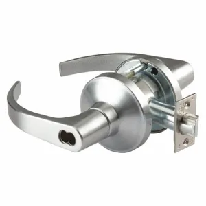 ABILITY ONE 5340-00-NIB-0257 Lever Lockset, Grade 1, Gt182 Boston, Satin Chrome, Not Keyed | CN7YNY 49Z687