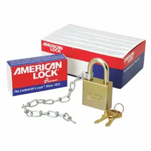 ABILITY ONE 5340-01-646-9990 Keyed Padlock, Keyed Alike, Steel, Std Body Body Size, Steel, Std, Gold, 6 Pack Size | CN7YWA 53YJ25