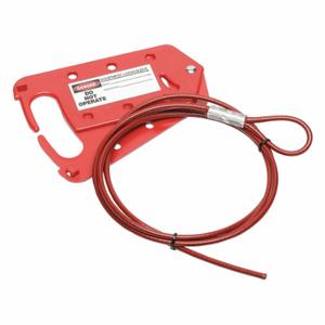 ABILITY ONE 5340-01-650-2676 Lockout Hasp, Labeled Hasp, 1 Inch Size Opening Size, Red, 6 Padlocks | CN7YVW 52ND80