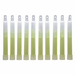 ABILITY ONE 6260-01-074-4229 Lightstick, 6 Inch Length, 12 hr Duration, 48 mo Shelf Life, Green, 10 PK | CN7YVJ 29JL45