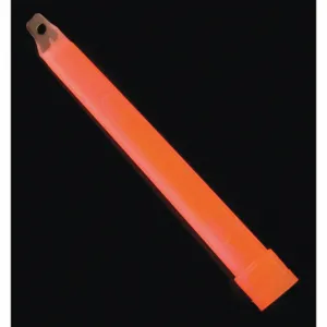 ABILITY ONE 6260-01-230-8601 Lightstick, 6 Inch Length, 30 min Duration, 4 yr Shelf Life, Red, 10 PK | CN7YVM 53YJ15