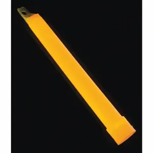 ABILITY ONE 6260-01-247-0363 Lightstick, 6 Inch Length, 5 min Duration, 4 yr Shelf Life, Orange, 10 PK | CN7YVP 53YJ19