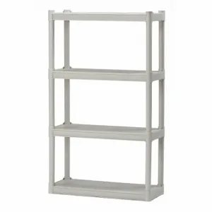 ABILITY ONE 7125-01-667-2784 Plastic Shelving, 30 Inch x 12 Inch, 54 Inch Overall Height, 4 Shelves | CN7YZZ 60GV56