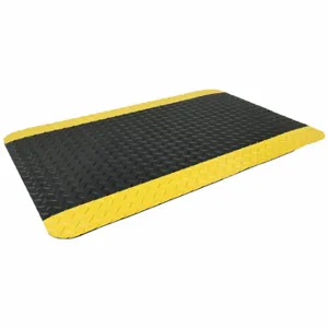 ABILITY ONE 7220-01-667-3560 Antifatigue Mat, Diamond Plate, 3 Ft X 5 Ft, 9/16 Inch Thick, Black | CN7YCN 489F13