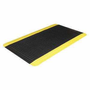ABILITY ONE 7220-01-667-3568 Antifatigue Mat, Diamond Plate, 3 Ft X 8 Ft, 9/16 Inch Thick, Black | CN7YCR 489F16