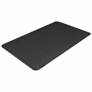 ABILITY ONE 7220-01-667-3571 Antifatigue Mat, Diamond Plate, 3 Ft X 8 Ft, 9/16 Inch ThickBlack, Vinyl, Welding Safe | CN7YCU 489F09