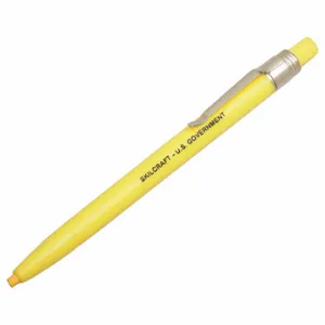 ABILITY ONE 7520-00-223-6676 China Marker, Grease Pencil, 1/8 Inch Tip Width, Ultra Fine, Yellow, Wax, Yellow, 12 Pack | CN7YLE 31UE01